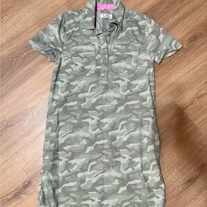 Vineyard Vines Margo Camo‎ Utility Dress Girls Youth Size M 12